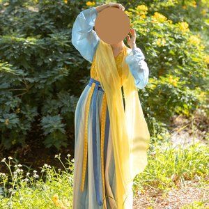 Women Spring Summer Hanfu Style Fashion Ancient Princess Top+ Shirt + Skirt